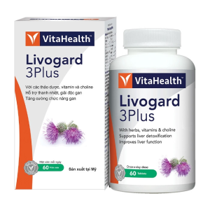 Livogard 3Plus Vitahealth giúp thanh nhiệt, giải độc gan 60 viên