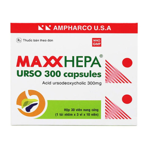 Maxxhepa Urso 300 trị xơ gan do mật nguyên phát 30 viên