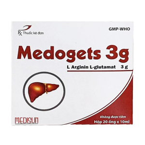 Medogets 3g Medisun hỗ trợ bệnh nhân suy giảm chức năng gan 20 ống