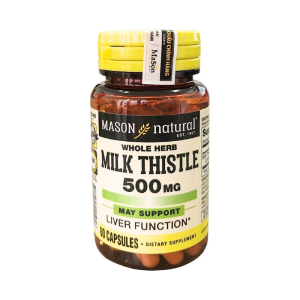 Milk Thistle 500mg Mason Natural tăng cường chức năng gan 60 viên