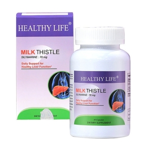 Milk Thistle 70mg Healthy Life giúp bảo vệ gan 60 viên
