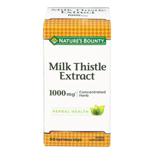 Milk Thistle Extract Nature's Bounty hỗ trợ tăng cường chức năng gan, bảo vệ gan 50 viên