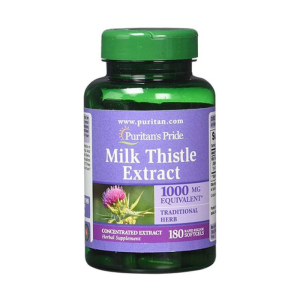 Milk Thistle Extract 1000mg Puritan Pride giúp tăng cường chức năng gan 180 viên