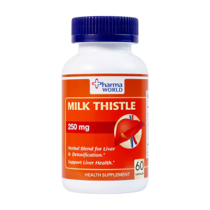 Milk Thistle Pharma World hỗ trợ chống oxy hóa, giải độc gan 60 viên
