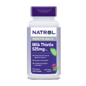 Natrol Milk Thistle 525mg giúp giải độc gan 60 viên