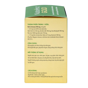 Naturenz Gold DHG Pharma hỗ trợ giảm các triệu chứng của viêm gan 100 viên