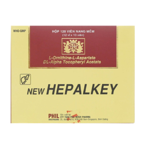 New Hepalkey Phil dùng trong trường hợp tăng amoniac do viêm gan cấp và mãn tính 120 viên