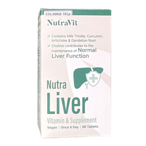 Nutra Liver NutraVit giúp giải độc, bảo vệ gan 60 viên