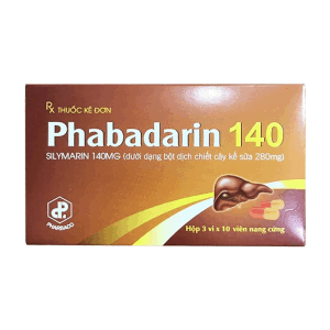 Phabadarin 140 Pharbaco hỗ trợ bảo vệ tế bào gan 30 viên