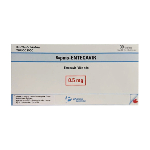 Pms-Entecavir 0.5mg Pharmascience điều trị viêm gan B 30 viên