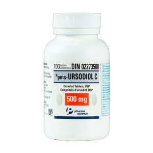 pms-Ursodiol C 500mg PharmaScience điều trị xơ gan ứ mật 100 viên