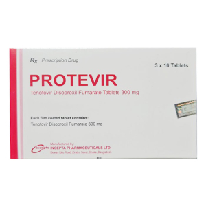 Protevir 300mg Incepta điều trị viêm gan siêu vi B mạn tính 30 viên