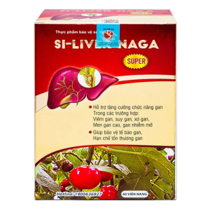 Si-Liver Naga Vesta giúp tăng cường miễn dịch, phục hồi và bảo vệ gan 60 viên