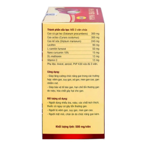 Si-Liver Naga Vesta giúp tăng cường miễn dịch, phục hồi và bảo vệ gan 60 viên