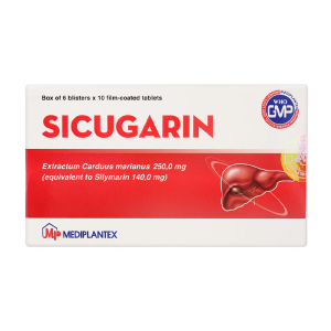Sicugarin Mediplantex điều trị viêm gan do virus 60 viên