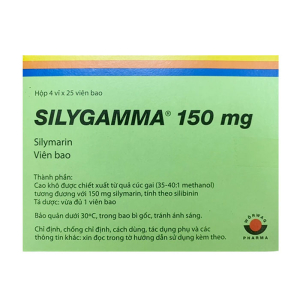 Silygamma 150mg Worwag điều trị viêm gan mãn tính, xơ gan 100 viên