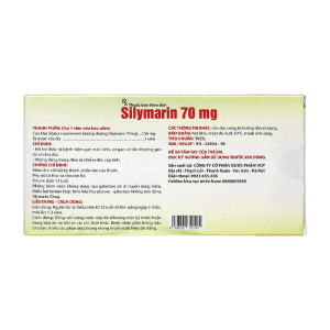 Silymarin 70mg VCP hỗ trợ điều trị bệnh viêm gan mãn tính, xơ gan 60 viên