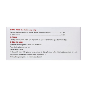 Silymarin VCP điều trị bệnh viêm gan mạn tính, xơ gan 100 viên