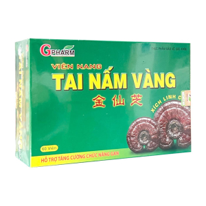 Tai Nấm Vàng Gpharm tăng cường chức năng gan 60 viên