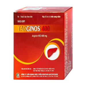 Targinos 400 Mebiphar điều trị duy trì tăng amoniac máu 60 viên