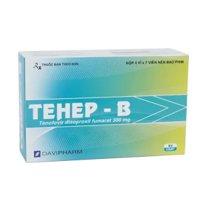 Tehep-B 300mg Davipharm điều trị nhiễm HIV, viêm gan B 28 viên