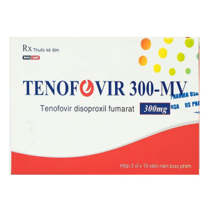 Tenofovir 300-MV US Pharma điều trị viêm gan B mãn tính 30 viên