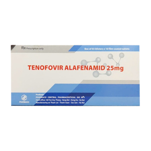 Tenofovir Alafenamid 25mg Pharbaco điều trị viêm gan B 30 viên