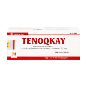 Tenoqkay 25mg Phương Đông điều trị bệnh viêm gan B 30 viên