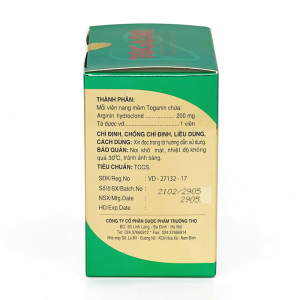 Toganin 200mg Trường Thọ Pharma điều trị suy giảm chức năng gan 60 viên
