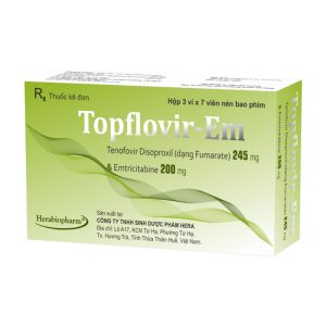 Topflovir-Em Herabiopharm kết hợp điều trị HIV 21 viên
