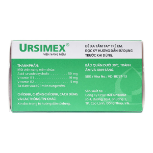 Ursimex Imexpharm cải thiện chức năng gan 60 viên