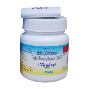 Viraday Cipla điều trị nhiễm HIV-1 30 viên