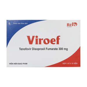Viroef 300mg Reliv Pharma điều trị HIV-1, viêm gan B 30 viên