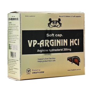 VP Arginin HCL Vinapharm giúp tăng cường chức năng gan, bảo vệ gan 60 viên