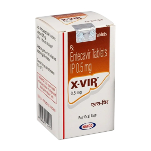 X-Vir Entecavir 0.5 mg Natco điều trị viêm gan B 30 viên